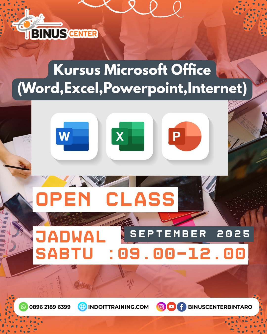 Kursus Otomasi Microsoft Office – Yogyakarta, Surakarta, Kediri, Malang, Salatiga, Mojokerto | Hybrid (Online & Onsite)