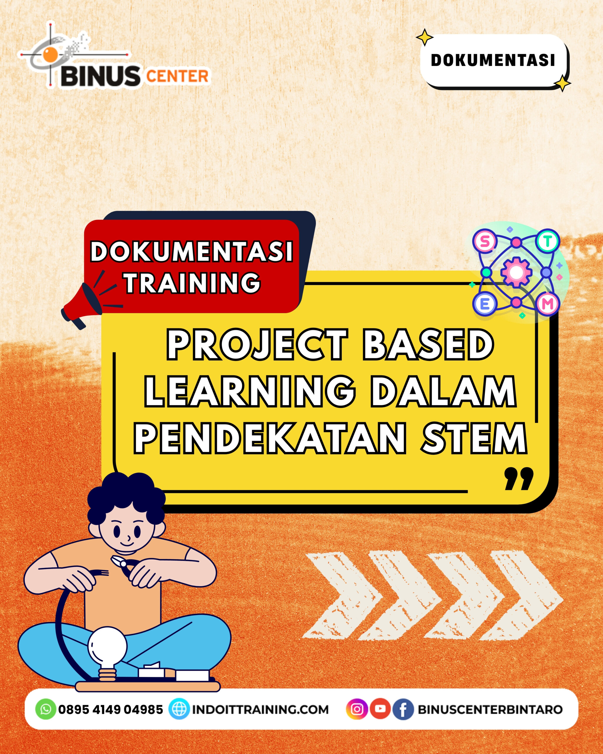 “pelatihan project based learning dalam pendekatan STEM”