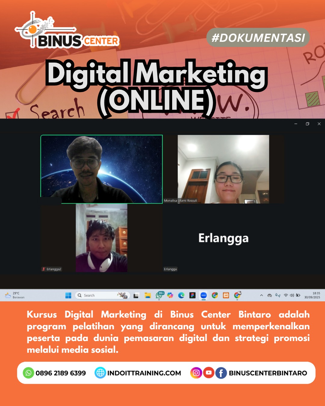 Pelatihan Digital Marketing Komprehensif: Menguasai Strategi SEO, SMM, & Iklan Berbayar – Jakarta, Bogor, Depok, Bekasi, Tangerang | Hybrid Class